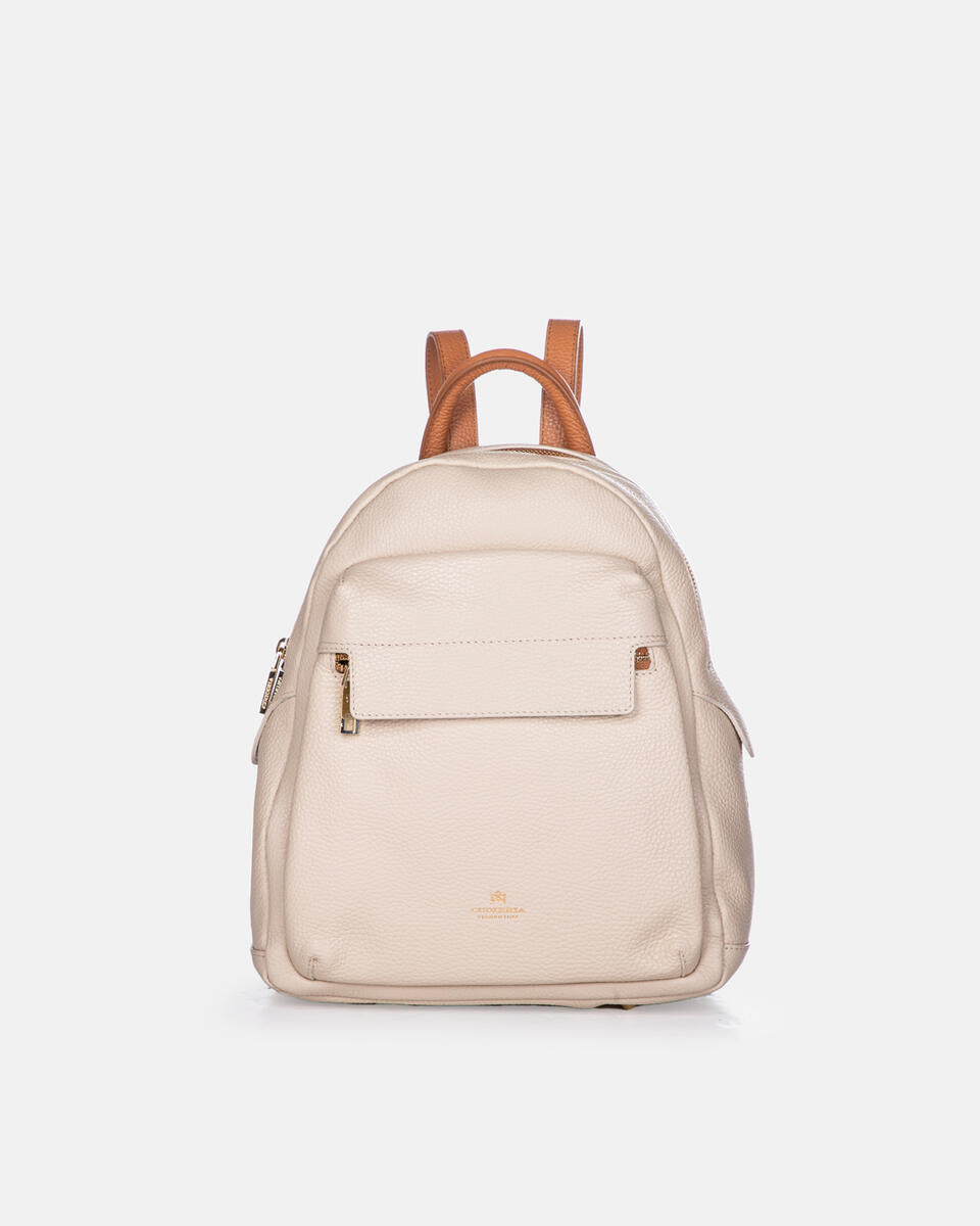 Backpack Beigeflake  - Backpacks & Toiletry Bag - Travel Bags - Cuoieria Fiorentina