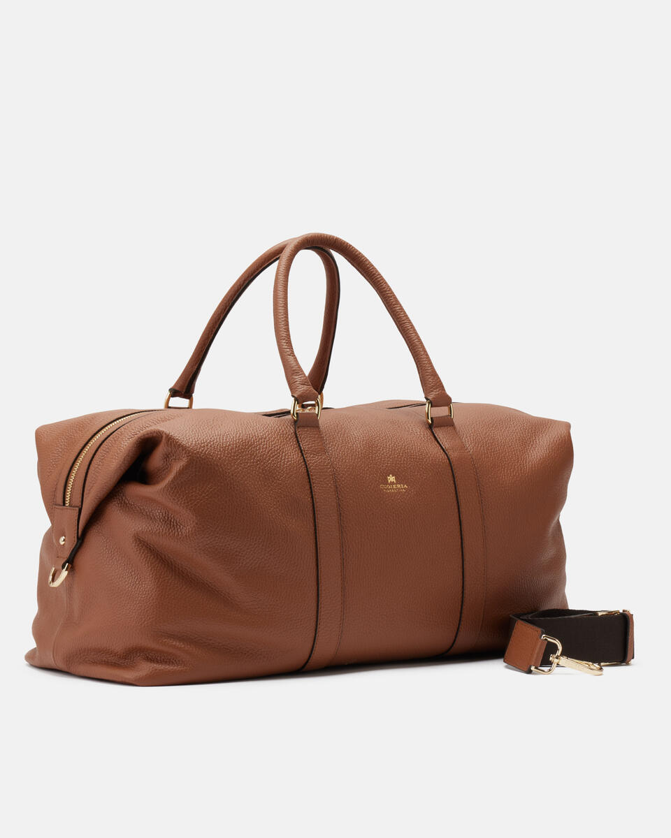 Weekender Caramel  - Bags And Backpacks - Travel - Cuoieria Fiorentina