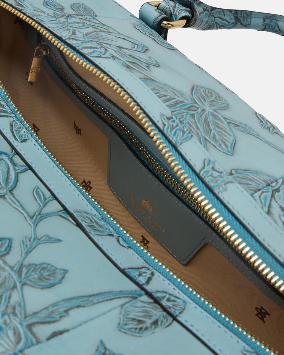 Weekender Light blue  - Cuoieria Fiorentina