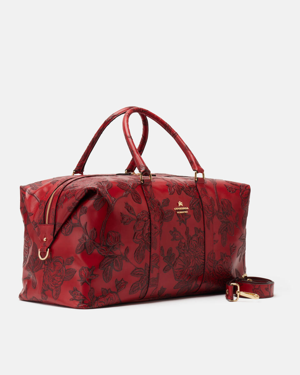 Weekender Red  - Bags And Backpacks - Travel - Cuoieria Fiorentina