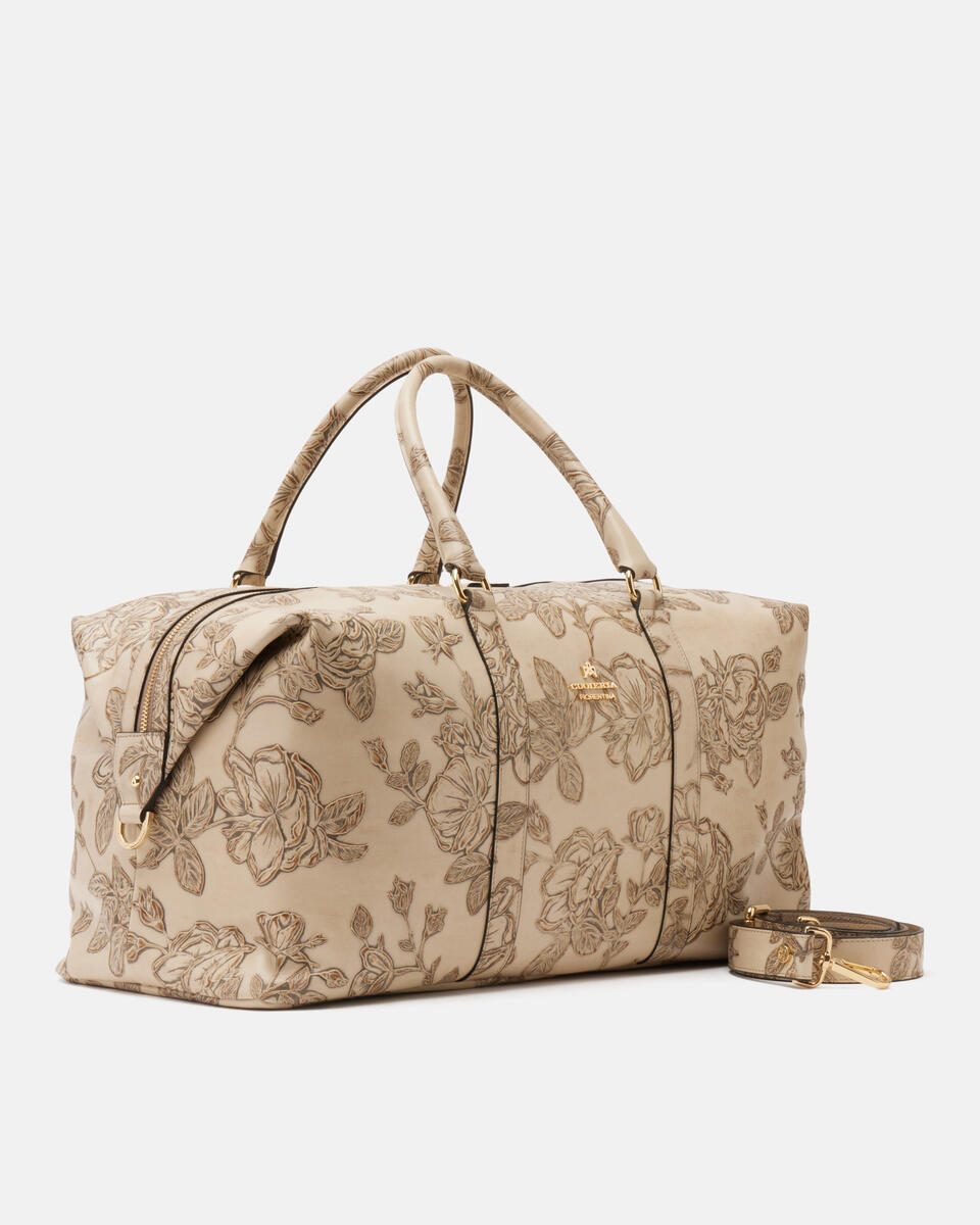 Weekender Taupe  - Bags And Backpacks - Travel - Cuoieria Fiorentina