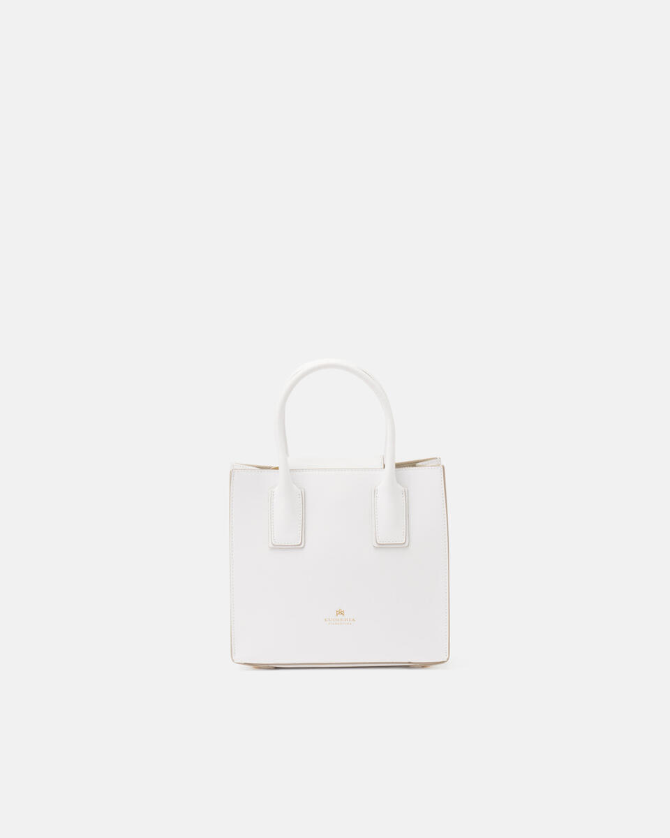 Alice small tote bag squadrata Bianco  - Tote Bag - Borse Donna - Borse - Cuoieria Fiorentina