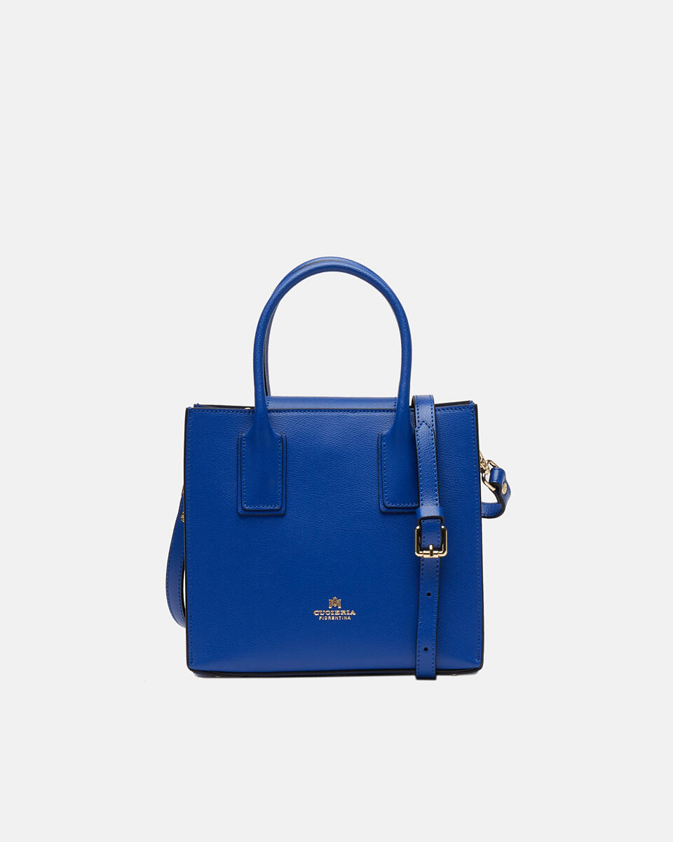 Alice small tote bag squadrata Bluette  - Tote Bag - Borse Donna - Borse - Cuoieria Fiorentina