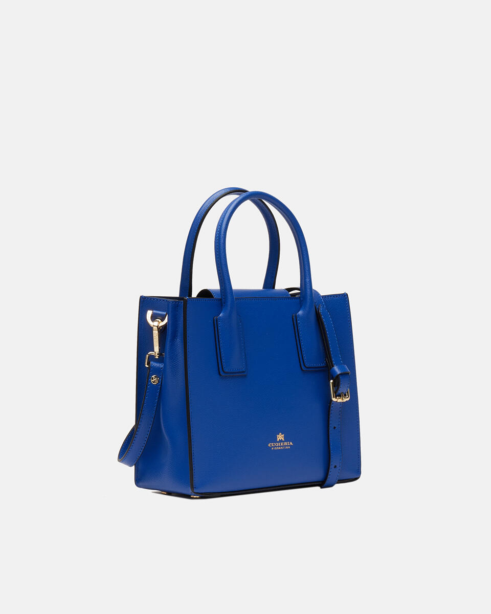 Alice small tote bag squadrata Bluette  - Tote Bag - Borse Donna - Borse - Cuoieria Fiorentina