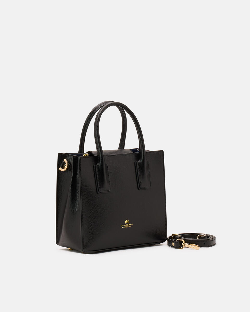 Alice small tote bag squadrata Nero  - Tote Bag - Borse Donna - Borse - Cuoieria Fiorentina