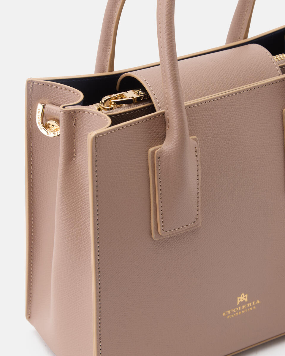 Alice small tote bag squadrata Nude  - Cuoieria Fiorentina