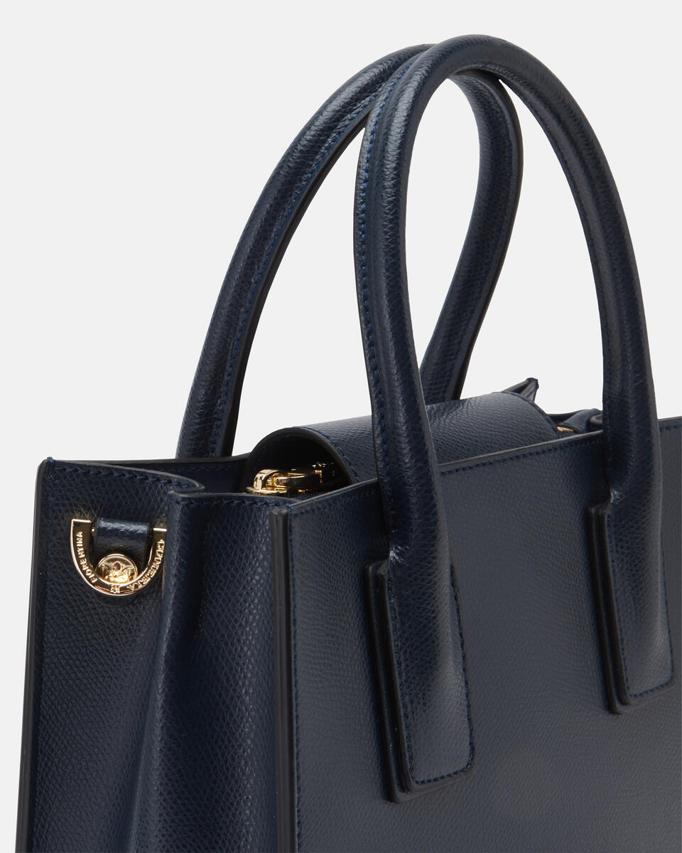 Small tote bag Navy  - Tote Bag - Women's Bags - Bags - Cuoieria Fiorentina