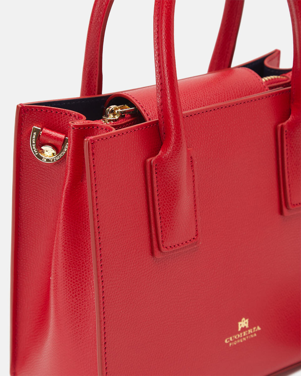 Small tote bag Red  - Tote Bag - Women's Bags - Bags - Cuoieria Fiorentina