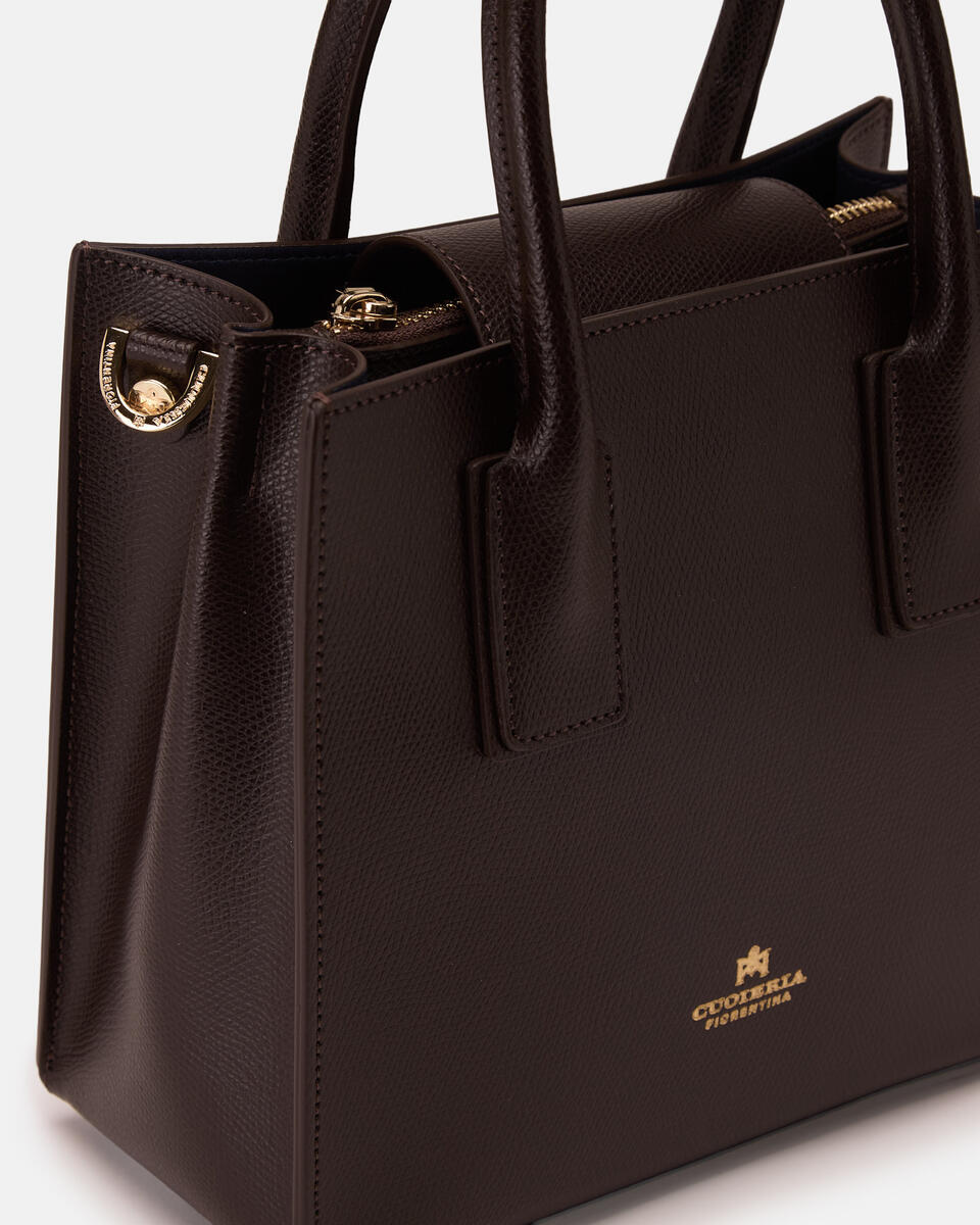 Small tote bag Dark brown  - Tote Bag - Women's Bags - Bags - Cuoieria Fiorentina