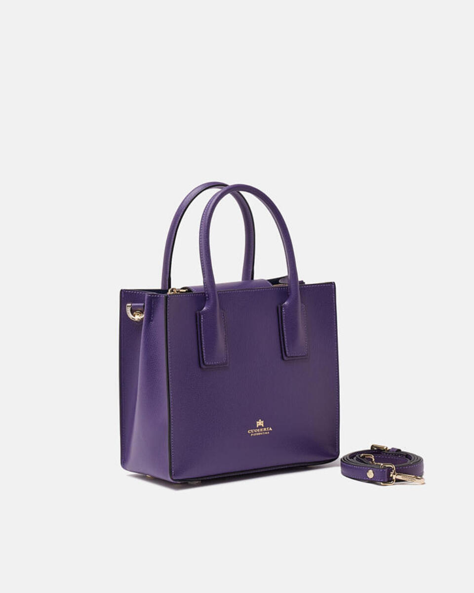 Alice small tote bag squadrata VIOLA  - Tote Bag - Borse Donna - Borse - Cuoieria Fiorentina