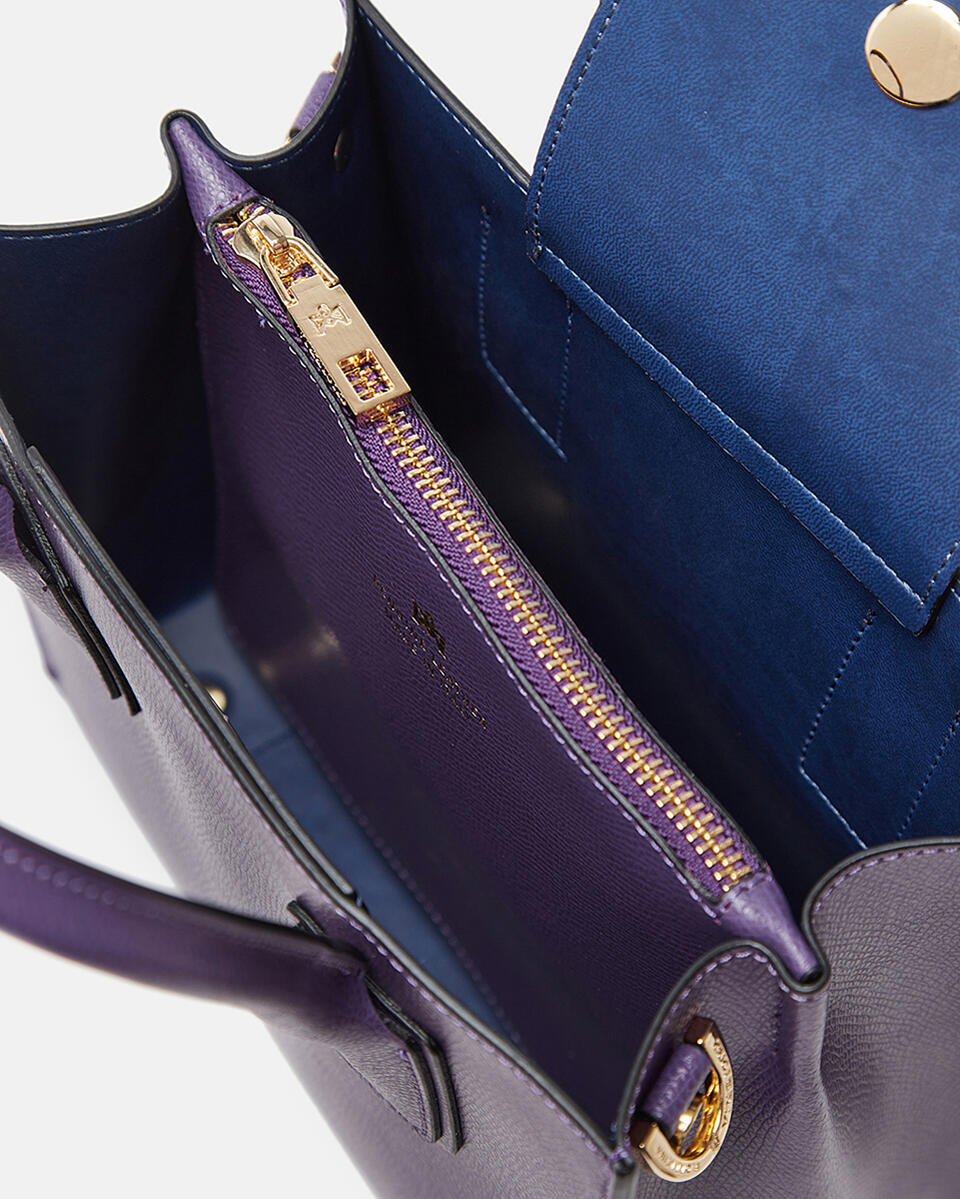 Alice small tote bag squadrata VIOLA  - Tote Bag - Borse Donna - Borse - Cuoieria Fiorentina