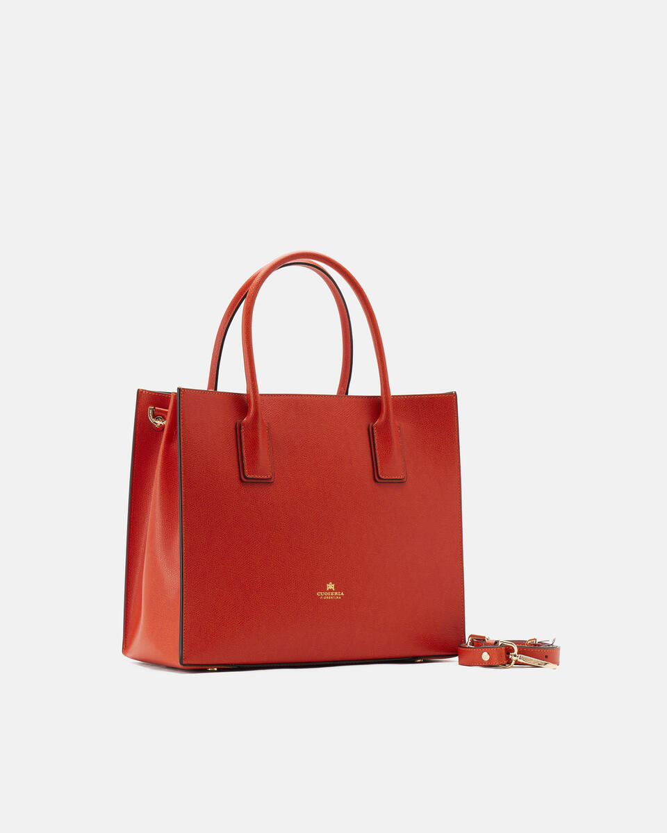 Tote bag Burnt orange  - Tote Bag - Women's Bags - Bags - Cuoieria Fiorentina