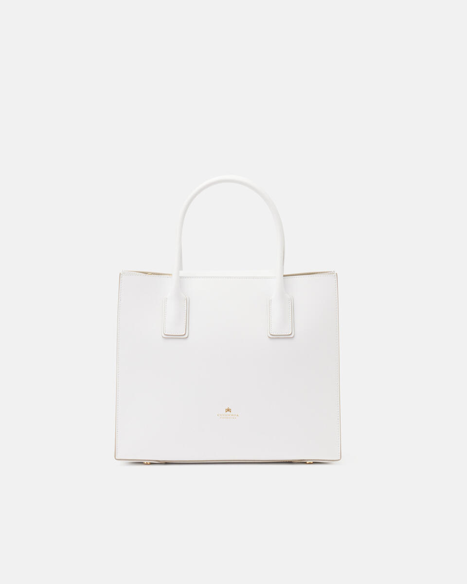 Tote bag White  - Tote Bag - Women's Bags - Bags - Cuoieria Fiorentina