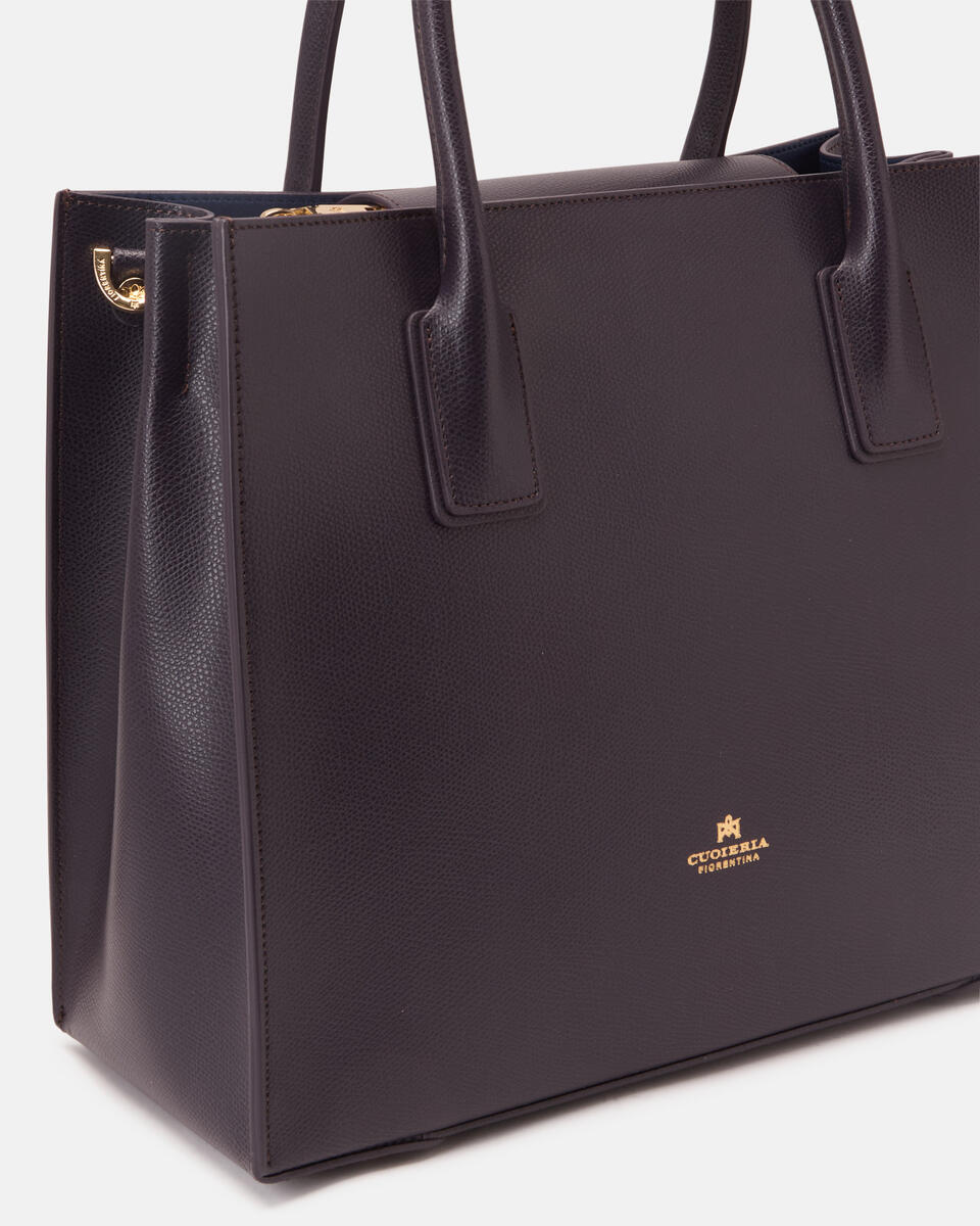 Alice medium tote bag squadrata Vampire purple  - Cuoieria Fiorentina