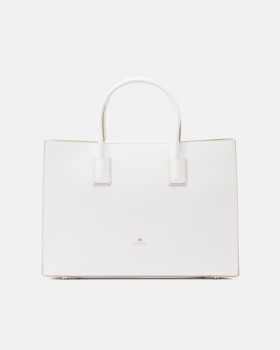 Large tote bag White  - Tote Bag - Women's Bags - Bags - Cuoieria Fiorentina