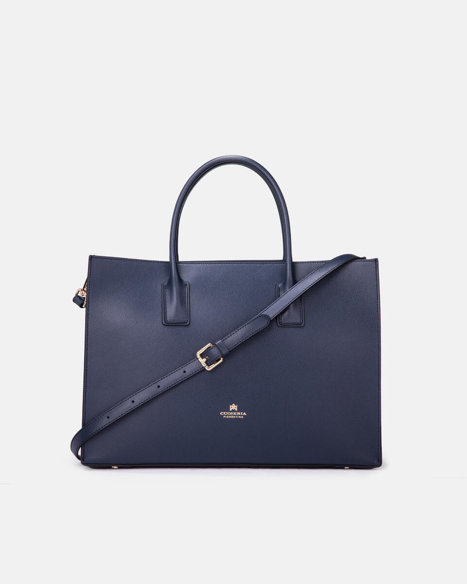Large tote bag Navy  - Tote Bag - Women's Bags - Bags - Cuoieria Fiorentina