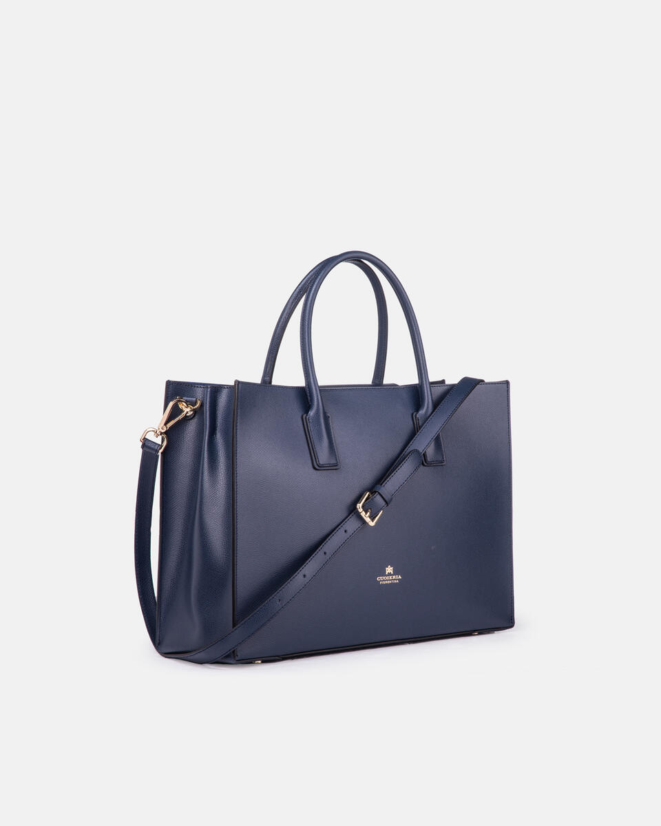 Large tote bag Navy  - Tote Bag - Women's Bags - Bags - Cuoieria Fiorentina