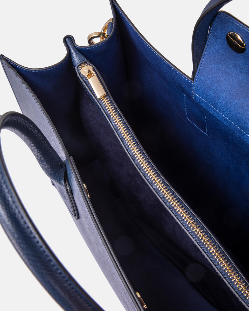 Alice big tote bag squadrata Navy  - Tote Bag - Borse Donna - Borse - Cuoieria Fiorentina