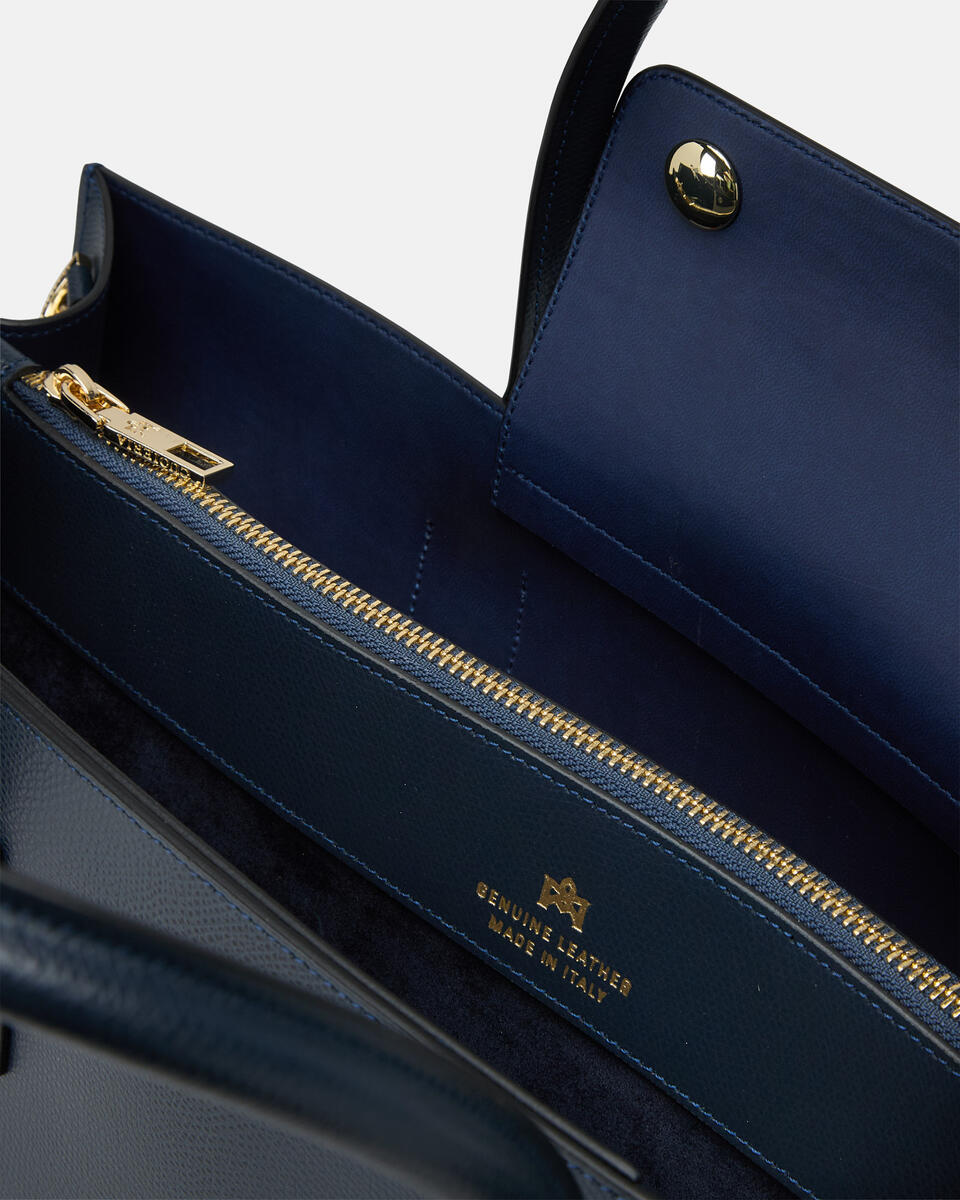 Large tote bag Navy  - Tote Bags - Women's Bags - Bags - Cuoieria Fiorentina