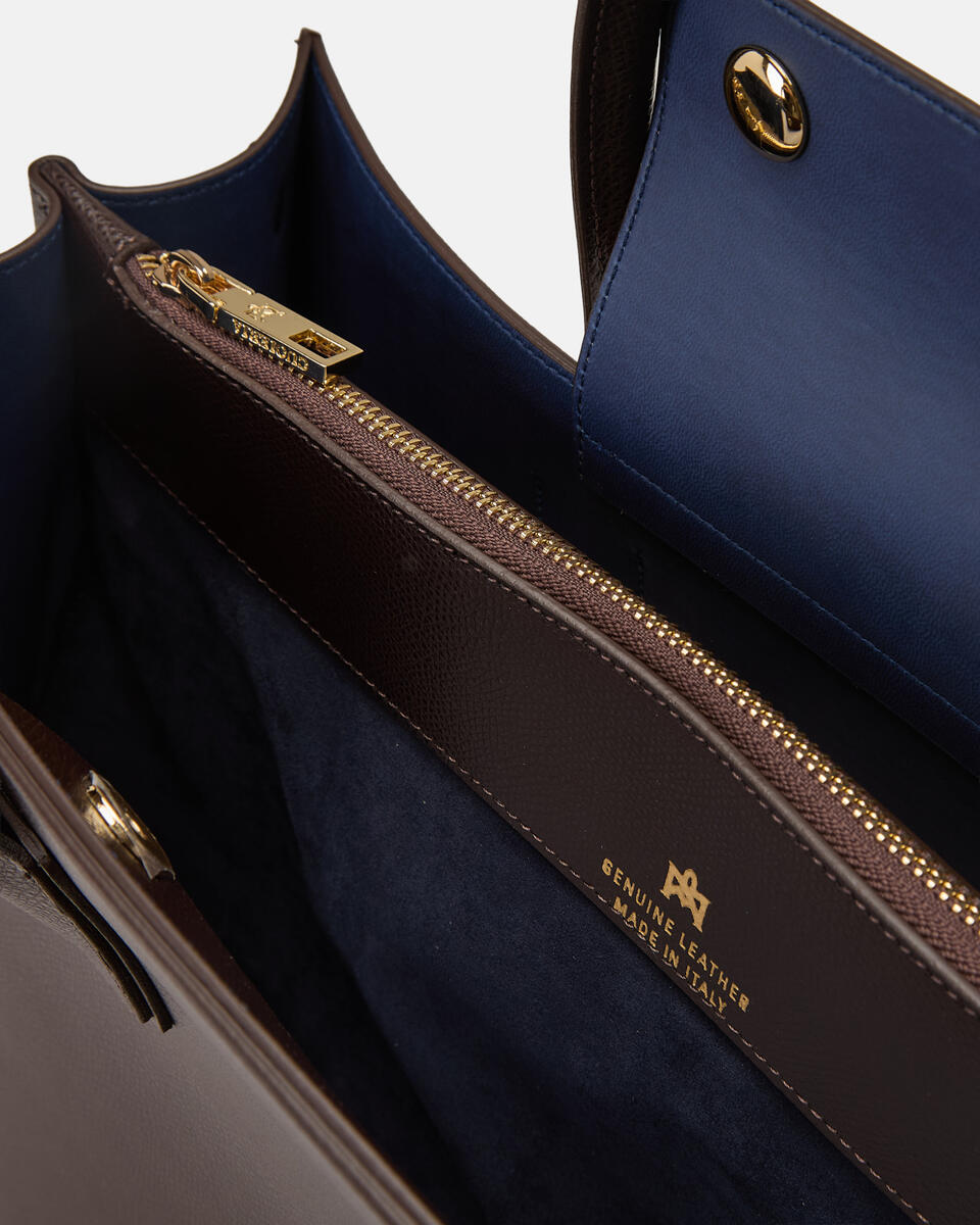 Large tote bag Dark brown  - Tote Bag - Women's Bags - Bags - Cuoieria Fiorentina