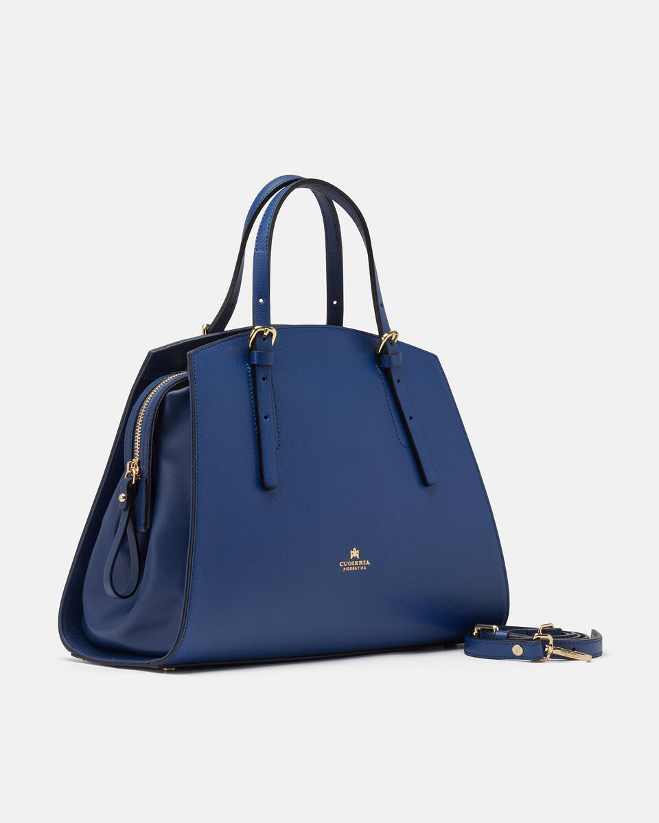 Alice big tote bag pentagonalecon interno foderato Avio  - Cuoieria Fiorentina