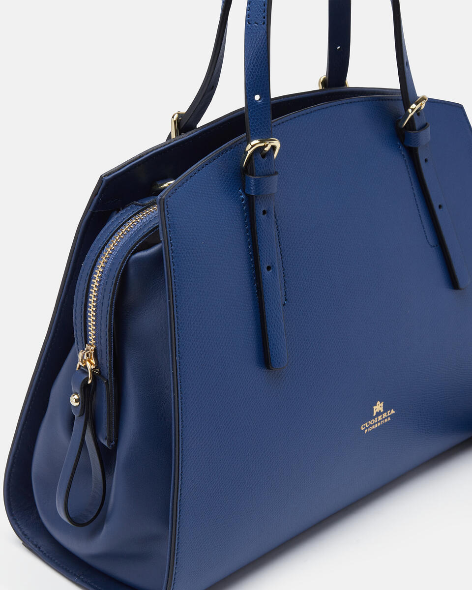 Alice big tote bag pentagonalecon interno foderato Avio  - Cuoieria Fiorentina
