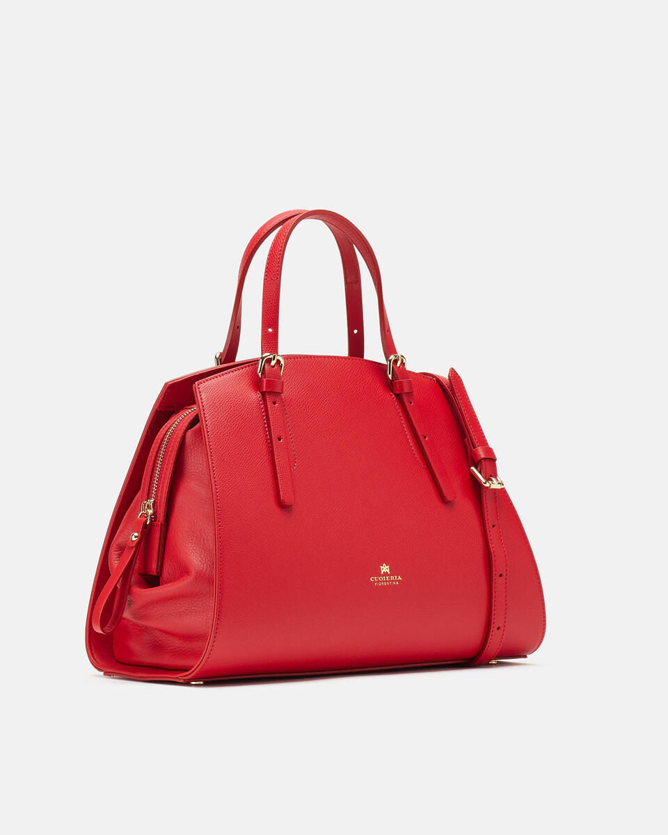 Duffle Red  - Shoulder Bags - Women's Bags - Bags - Cuoieria Fiorentina
