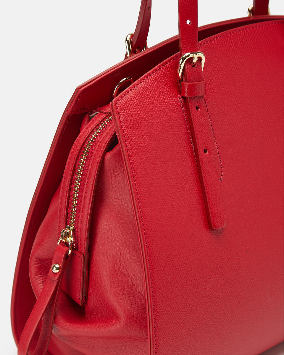 DUFFLE BAG Red  - Tote Bag - Women's Bags - Bags - Cuoieria Fiorentina