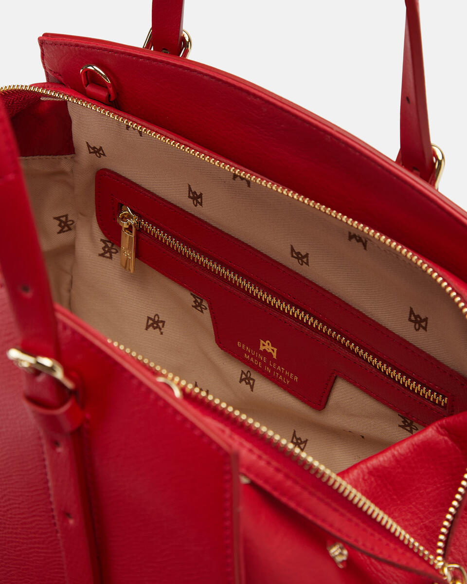 Duffle Red  - Shoulder Bags - Women's Bags - Bags - Cuoieria Fiorentina