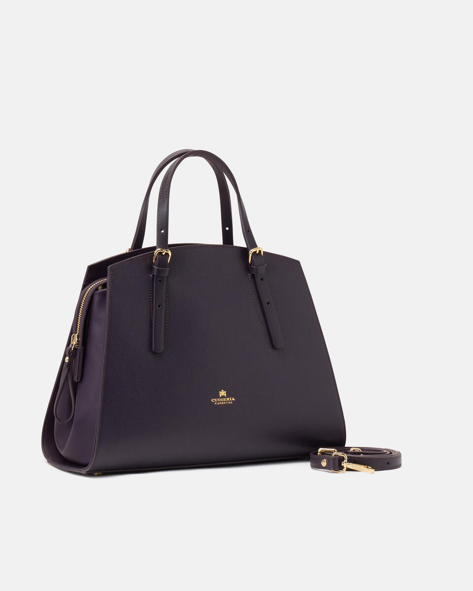 Alice medium duffle Vampire purple  - Cuoieria Fiorentina