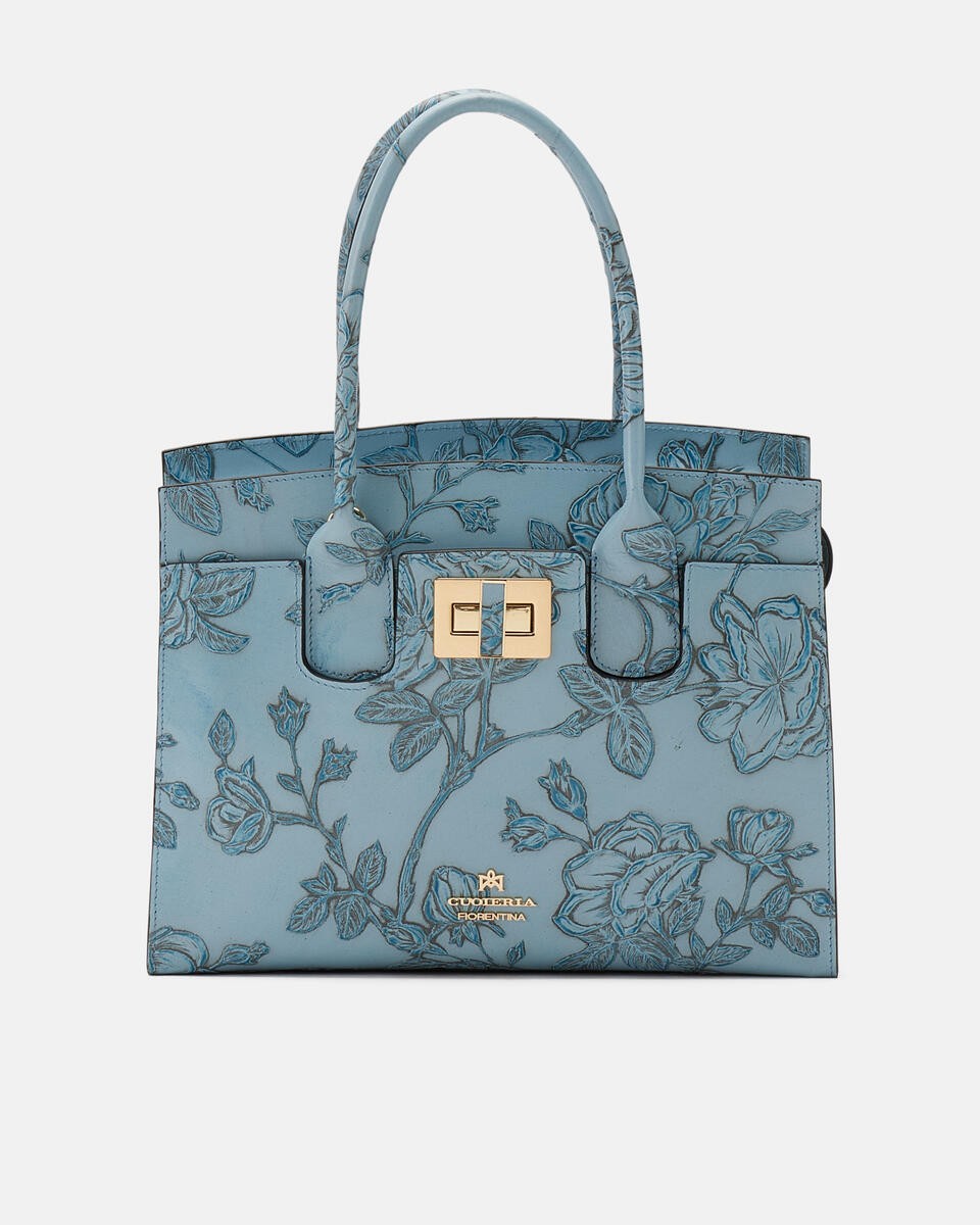 Tote bag Light blue  - Tote Bag - Women's Bags - Bags - Cuoieria Fiorentina