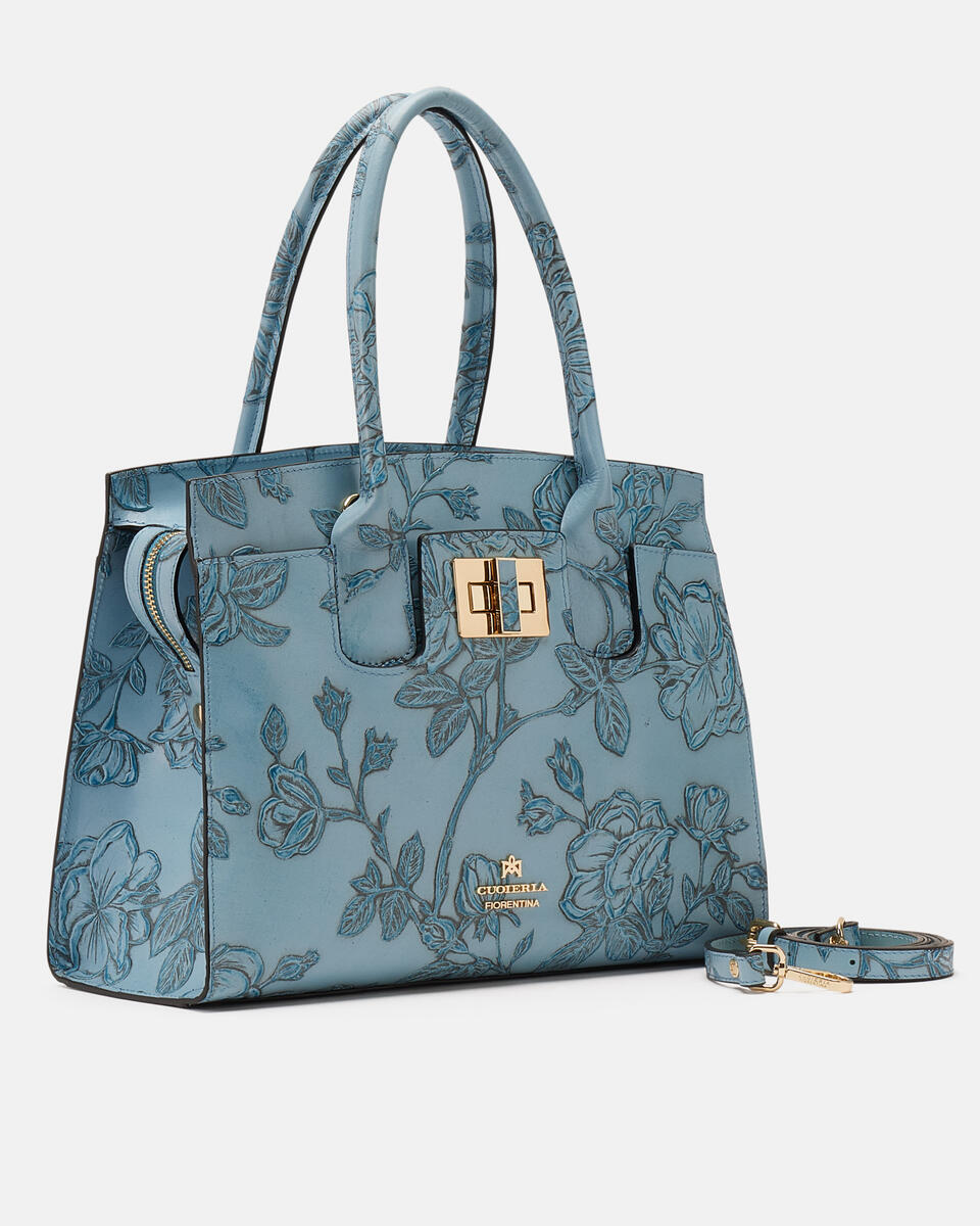 Tote bag Light blue  - Tote Bag - Women's Bags - Bags - Cuoieria Fiorentina