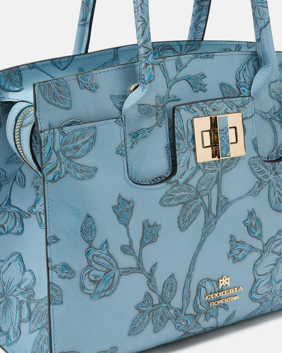 Tote bag Light blue  - Tote Bag - Women's Bags - Bags - Cuoieria Fiorentina