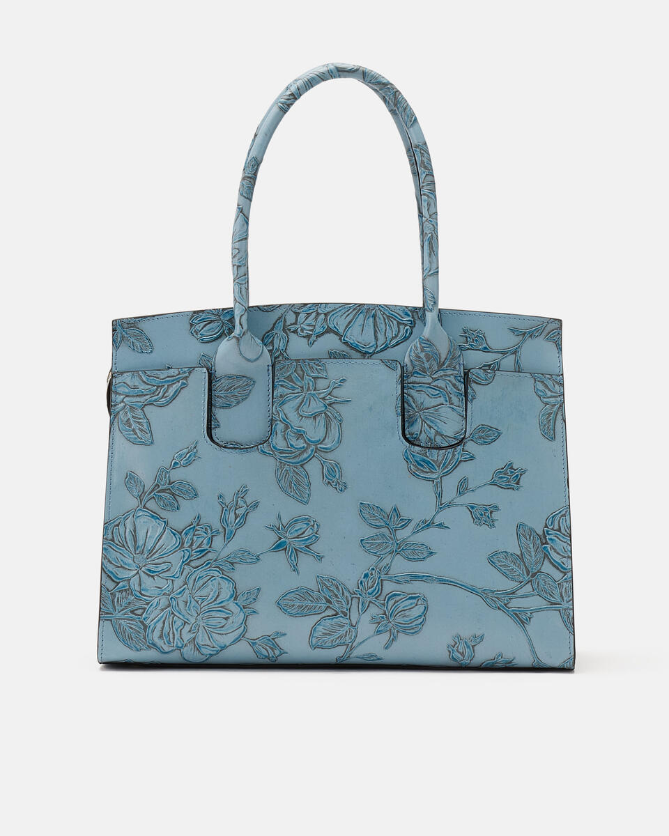 Tote bag Light blue  - Tote Bag - Women's Bags - Bags - Cuoieria Fiorentina