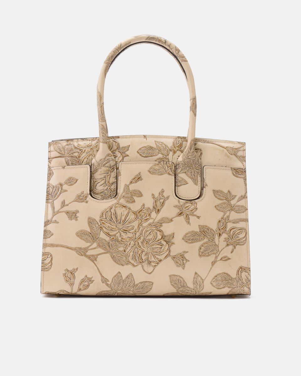 Mimi medium tote bag con dettagli in metallo Taupe  - Tote Bag - Borse Donna - Borse - Cuoieria Fiorentina