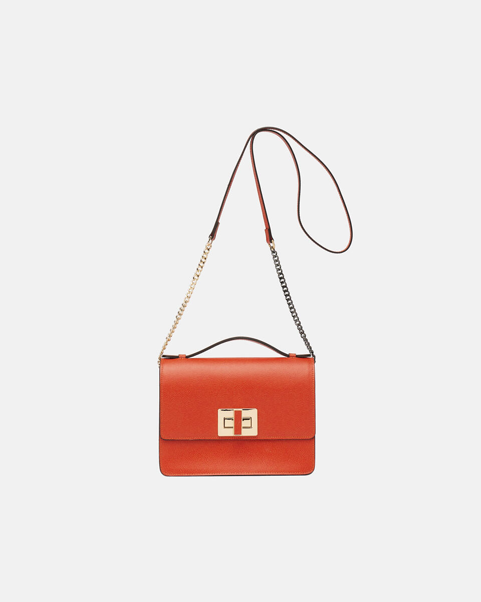 CLUTCH BAG Burnt orange  - Mini Bags - Women's Bags - Bags - Cuoieria Fiorentina