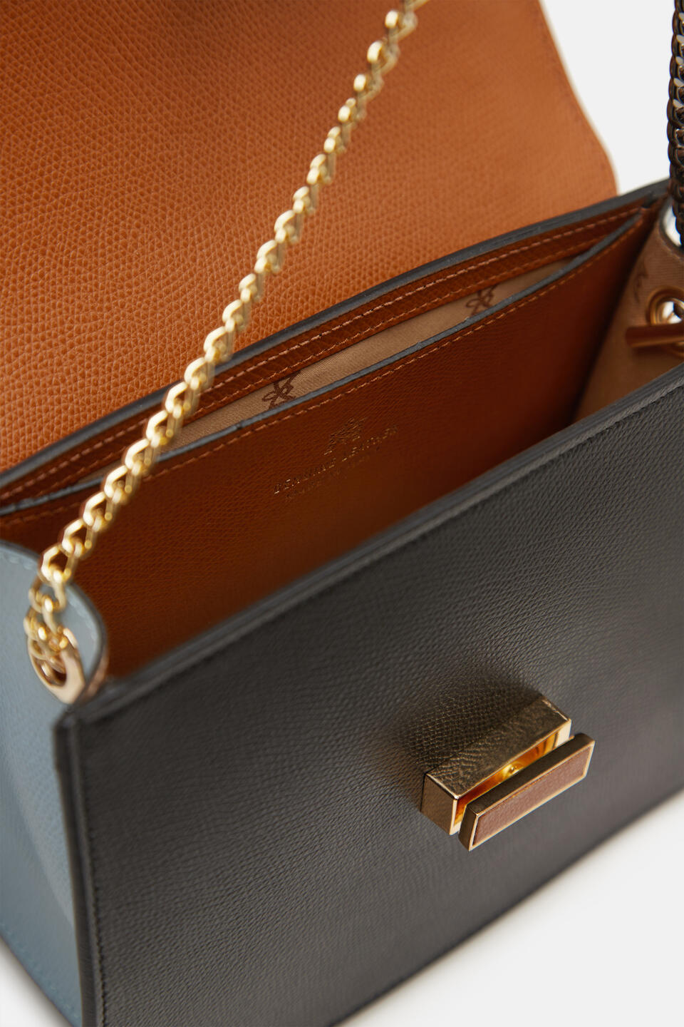 Bella  big crossbodyclutch con tracolla in pelle e metallo Lionneroc.zucchero  - Pochette - Borse Donna - Borse - Cuoieria Fiorentina