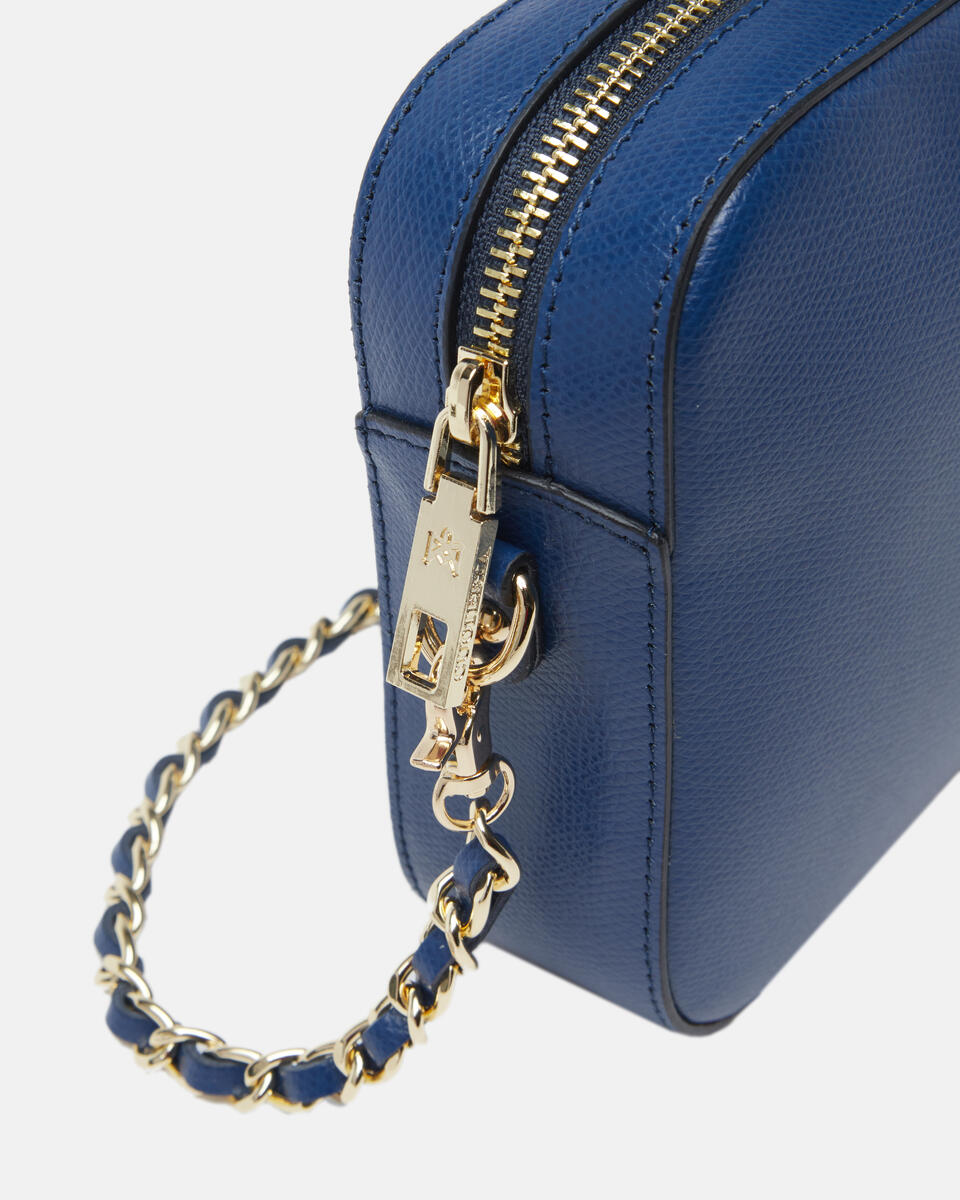 Bella clutch bag con tracolla in pelle e metallo Avio  - Mini Bag - Borse Donna - Borse - Cuoieria Fiorentina