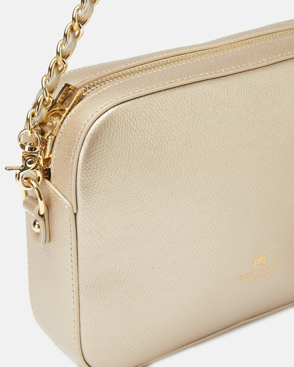 Camera bag Gold  - Crossbody Bags - Women's Bags - Bags - Cuoieria Fiorentina