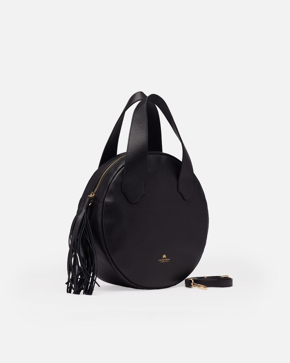 Bubble round big bag Nero  - Cuoieria Fiorentina