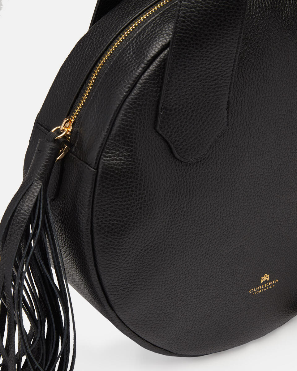 Bubble round big bag Nero  - Cuoieria Fiorentina