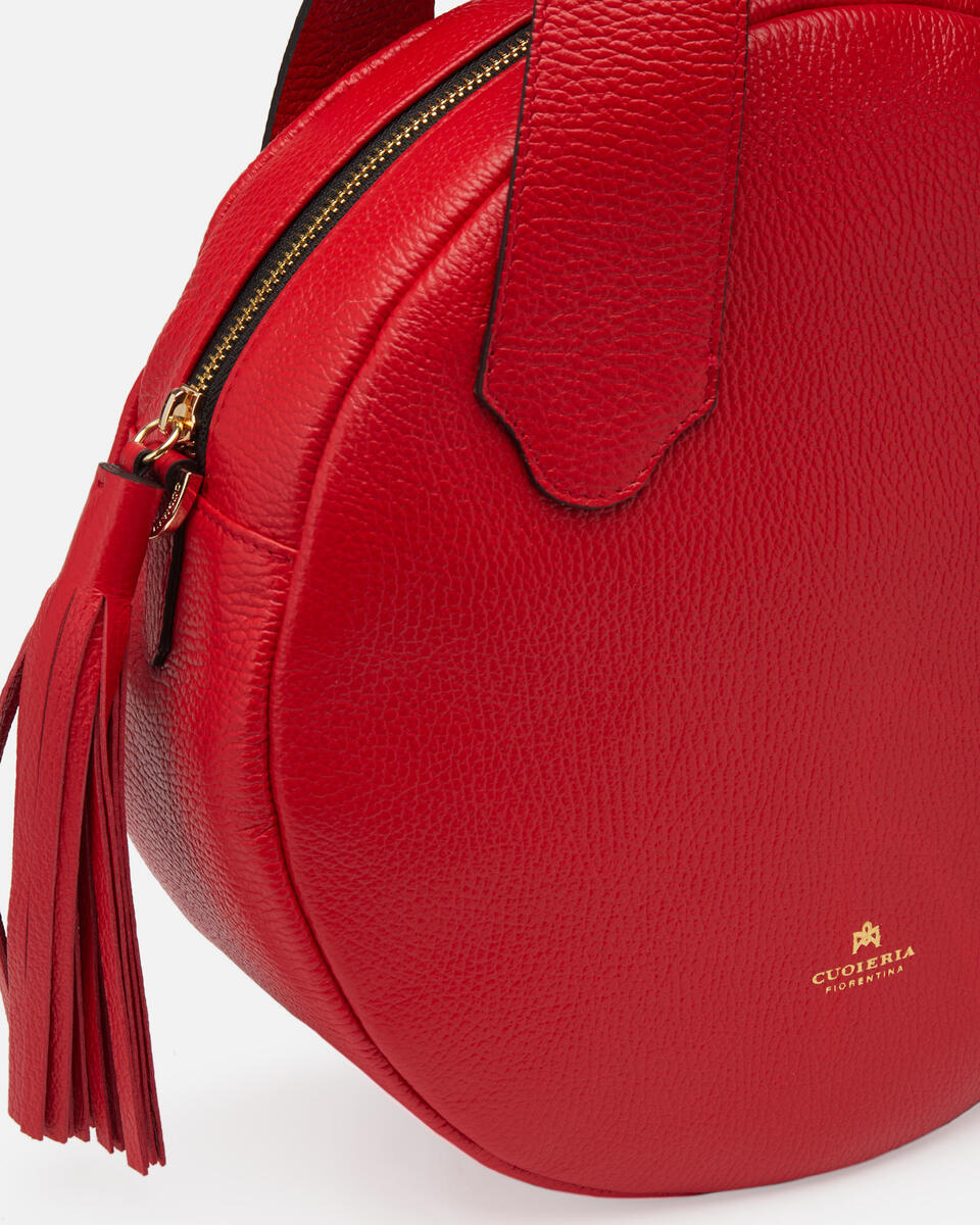 Bubble round big bag Rosso  - Cuoieria Fiorentina