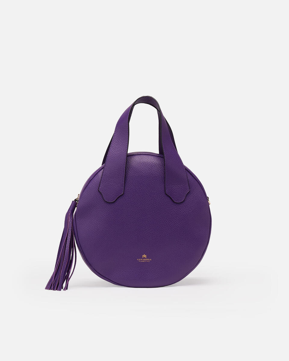 Bubble round big bag Viola  - Cuoieria Fiorentina