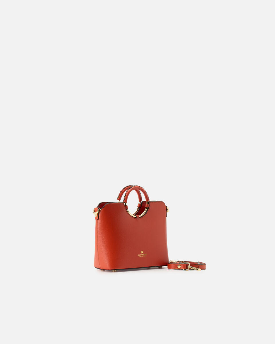 Small tote bag Burnt orange  - Tote Bag - Women's Bags - Bags - Cuoieria Fiorentina