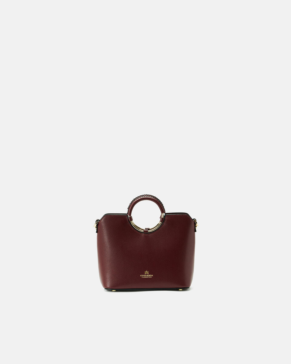 Oblò Mini Xbody in vitello palmellato Bordeaux  - Mini Bag - Borse Donna - Borse - Cuoieria Fiorentina