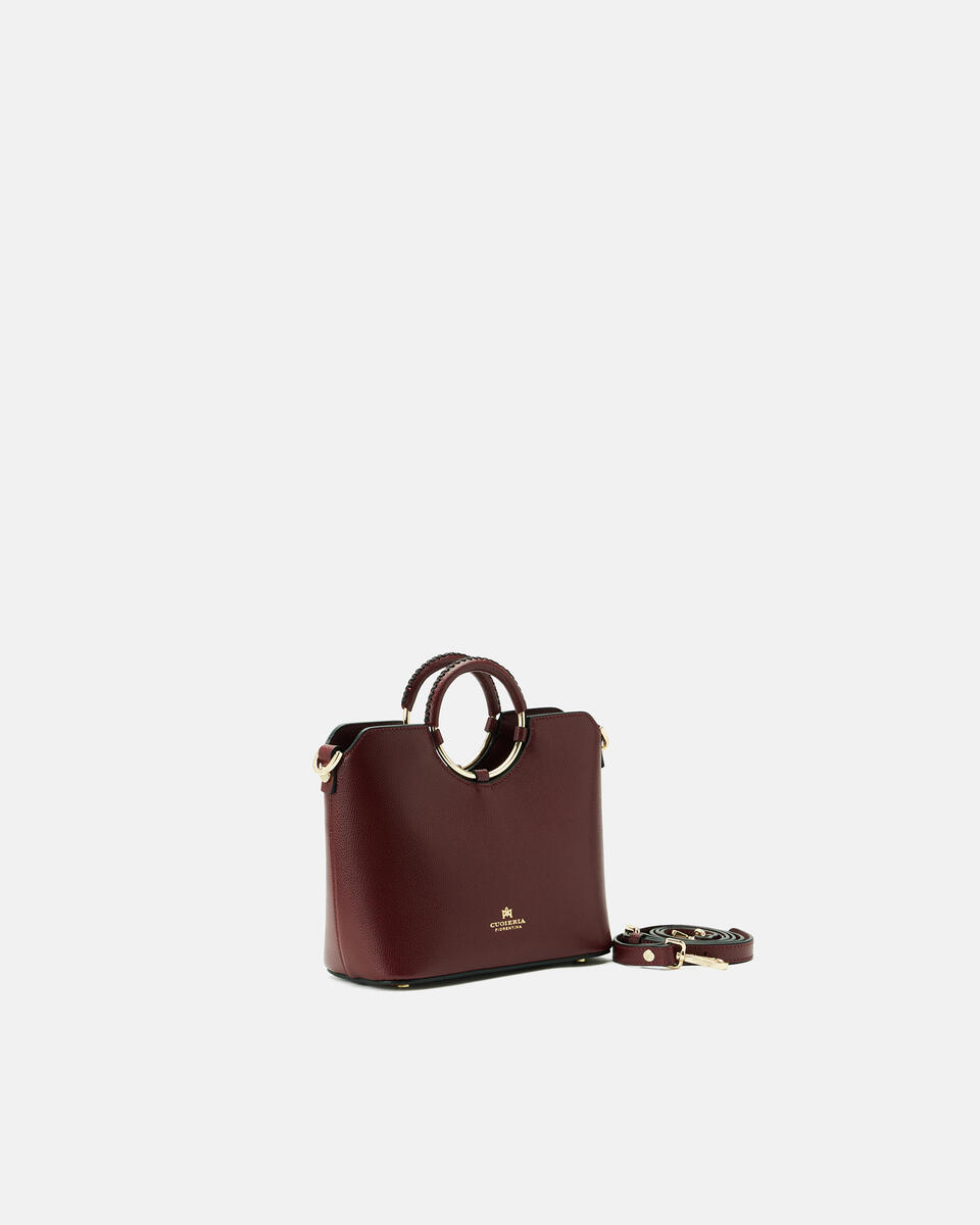 Oblò Mini Xbody in vitello palmellato Bordeaux  - Mini Bag - Borse Donna - Borse - Cuoieria Fiorentina