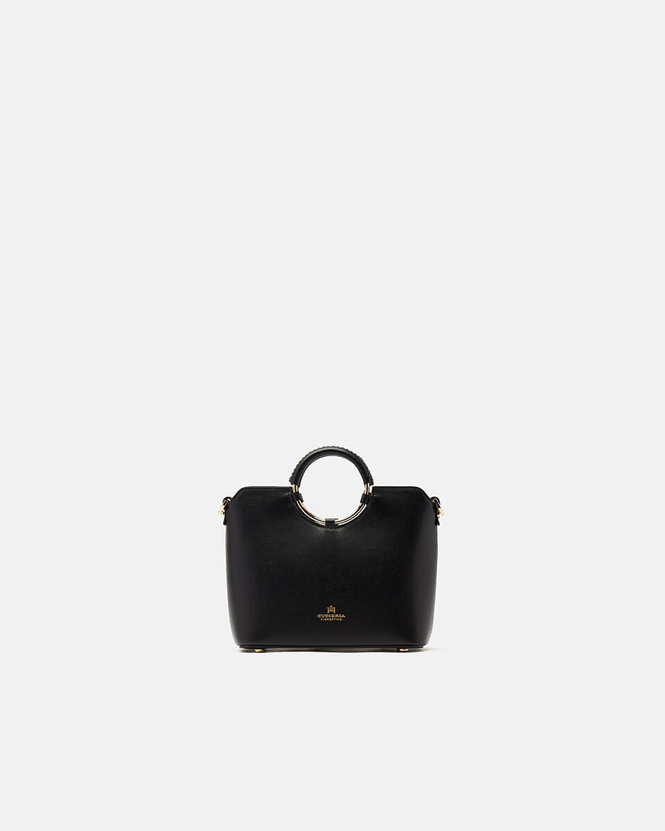 Oblò Mini Xbody in vitello palmellato Nero  - Tote Bag - Borse Donna - Borse - Cuoieria Fiorentina