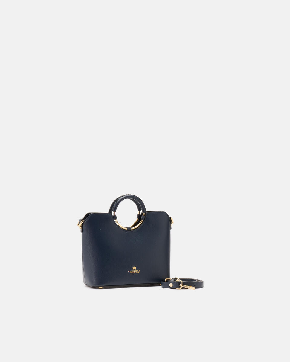 Oblò Mini Xbody in vitello palmellato Navy  - Tote Bag - Borse Donna - Borse - Cuoieria Fiorentina