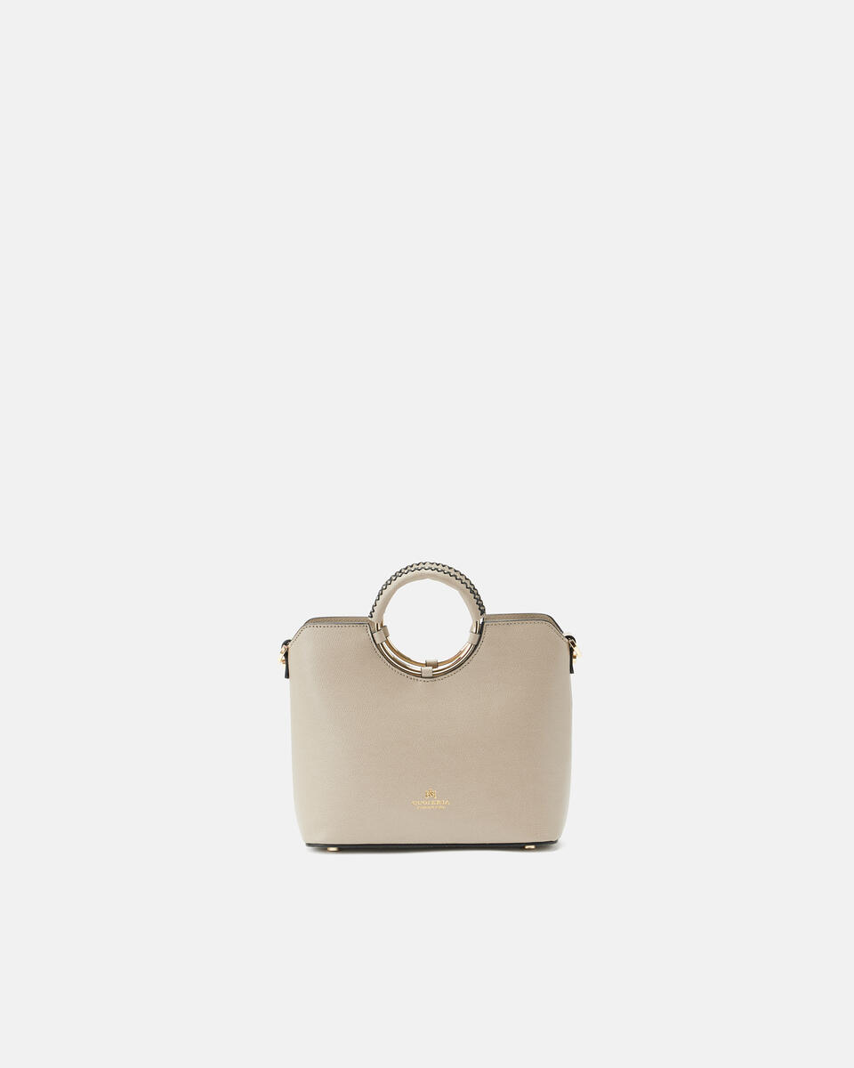 Small Tote Bag Taupe Women s Bags Made In Italy Cuoieria