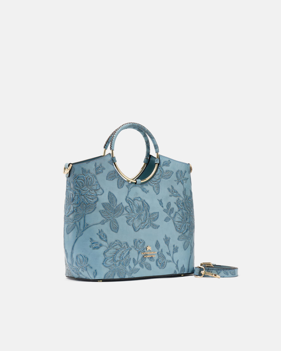 TOTE BAG Light blue  - Tote Bag - Women's Bags - Bags - Cuoieria Fiorentina